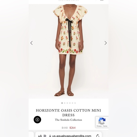 AGUA BY AGUA BENDITA Horizonte Mini Dress Large NWT - Picture 1 of 6